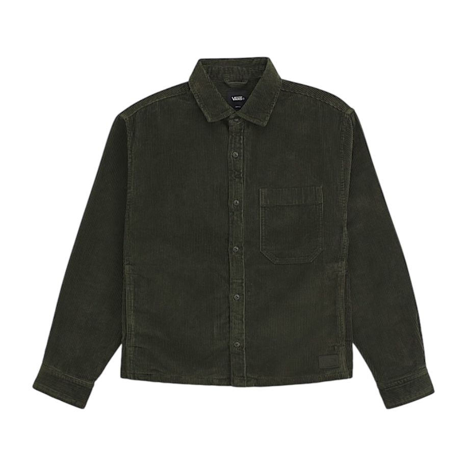 Martinez Cord Overshirt - Obsidian Fern Green