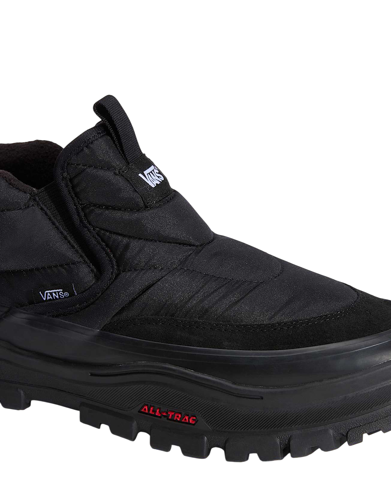 Mid-Slip Puff Boots - Black/Black