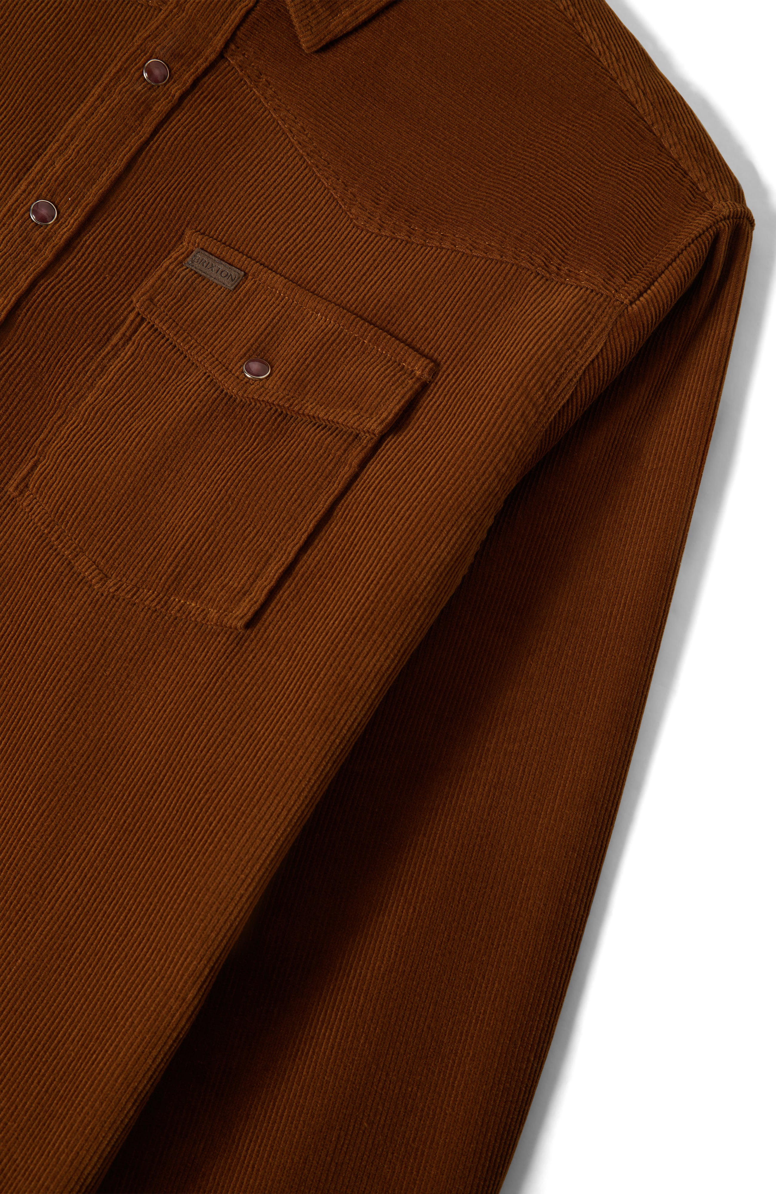 New West Relaxed Overshirt - Washed Copper Corduroy