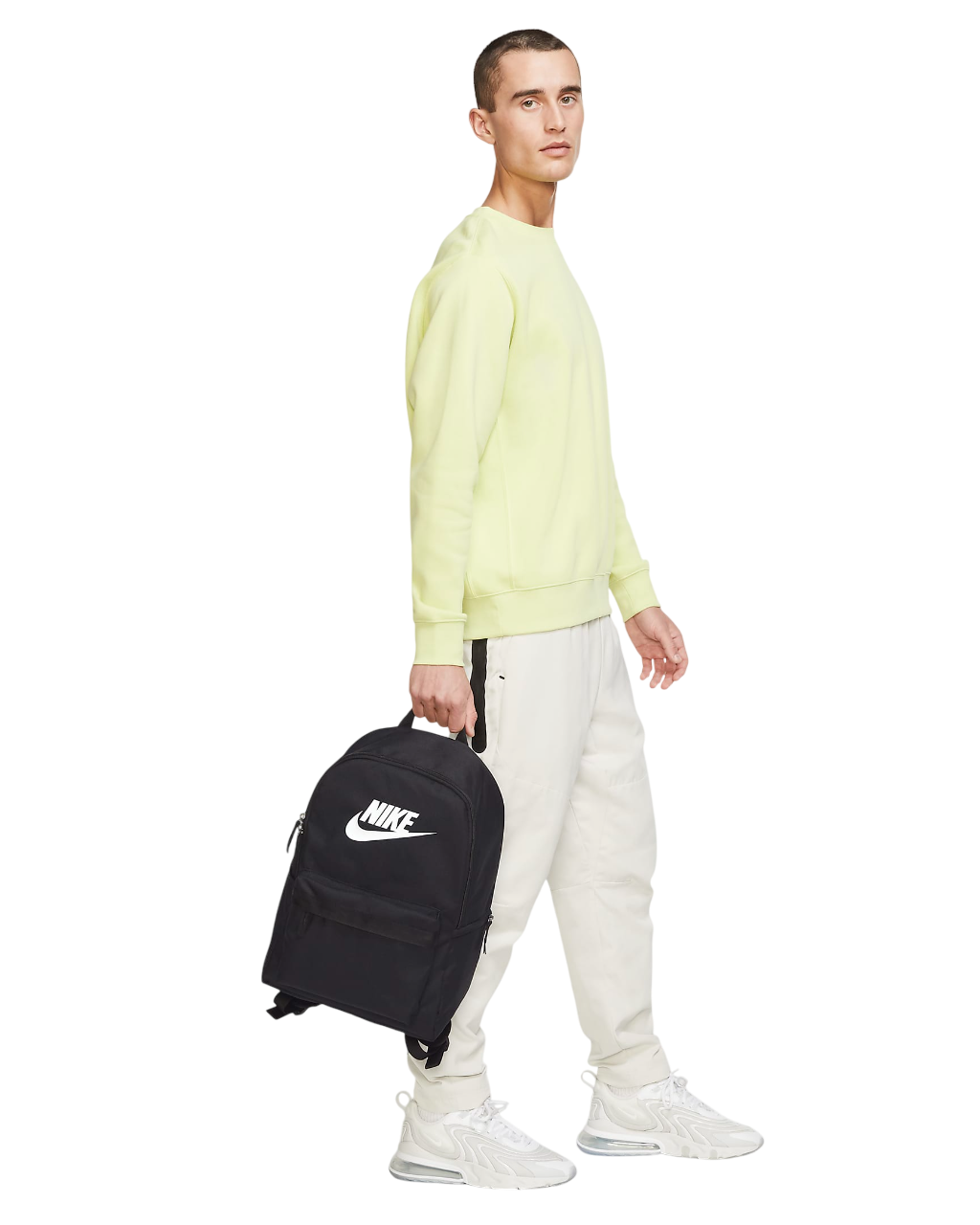 Nike Heritage Backpack (25L) - Black/Black/White