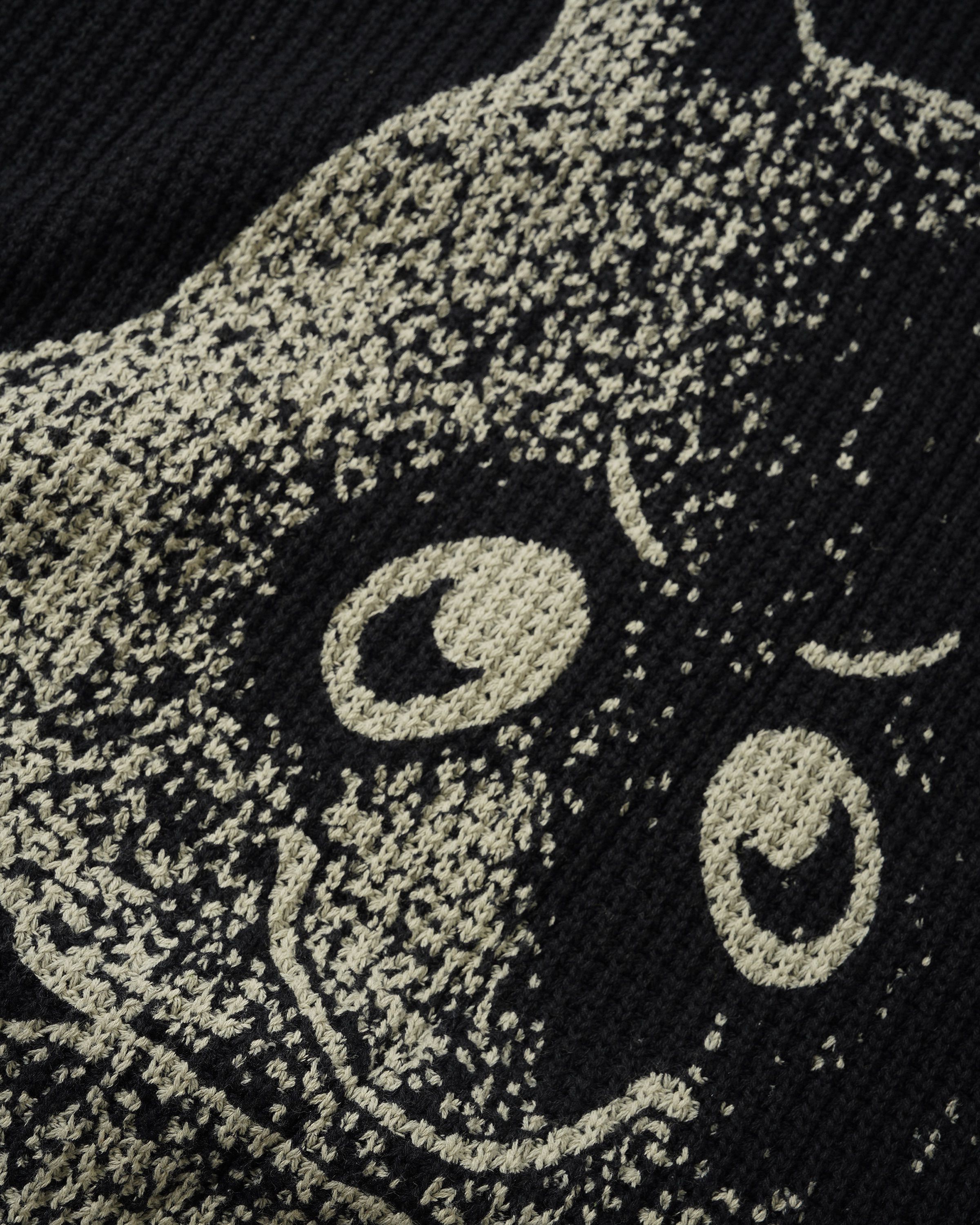 Newcomer Reversible Knit Sweater - Black