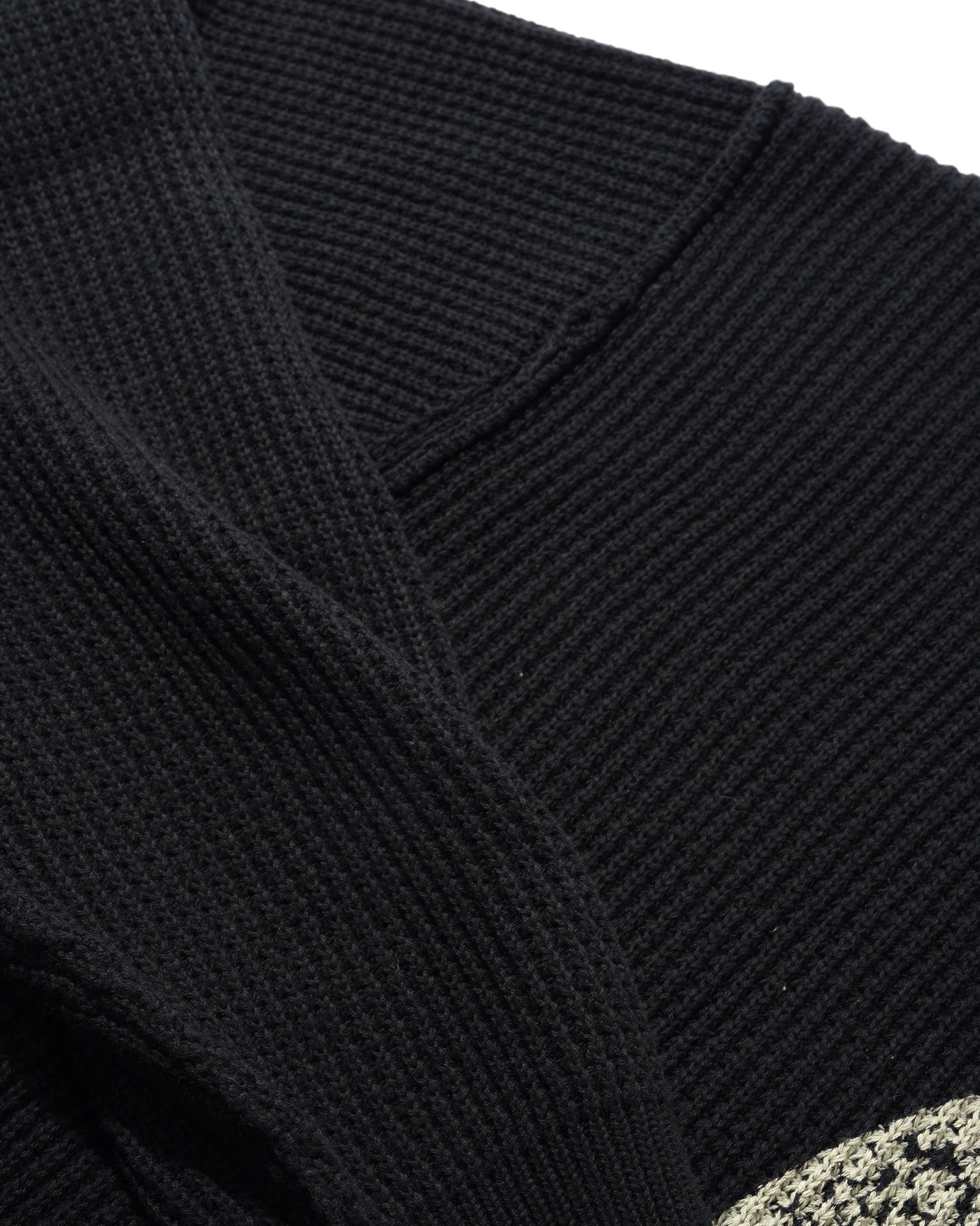 Newcomer Reversible Knit Sweater - Black