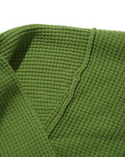 Newcomer Reversible Knit Sweater - Grass