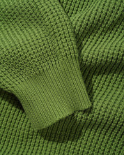 Newcomer Reversible Knit Sweater - Grass