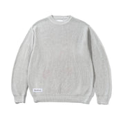 Newcomer Reversible Knit Sweater - Grey
