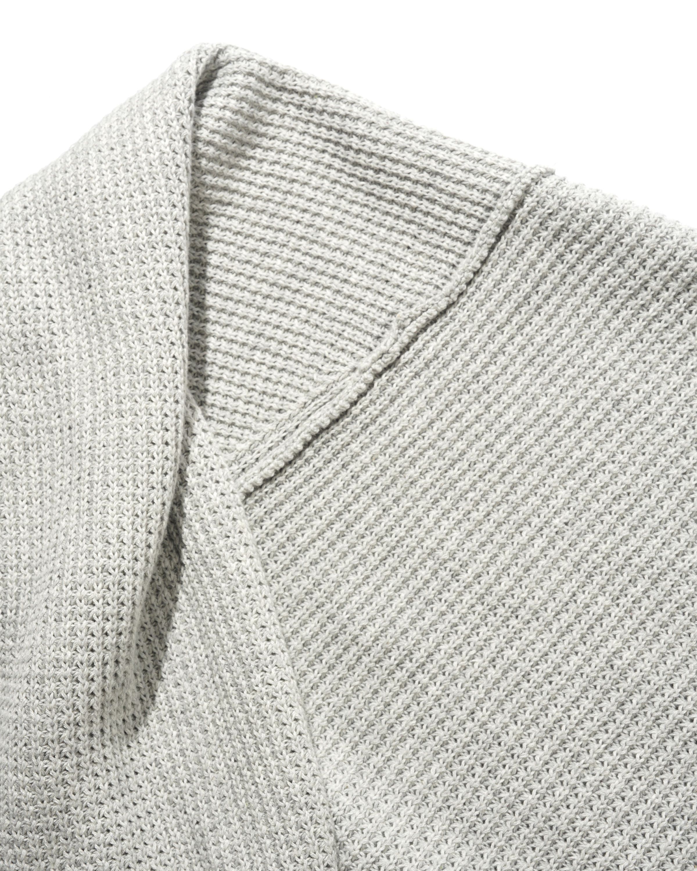 Newcomer Reversible Knit Sweater - Grey