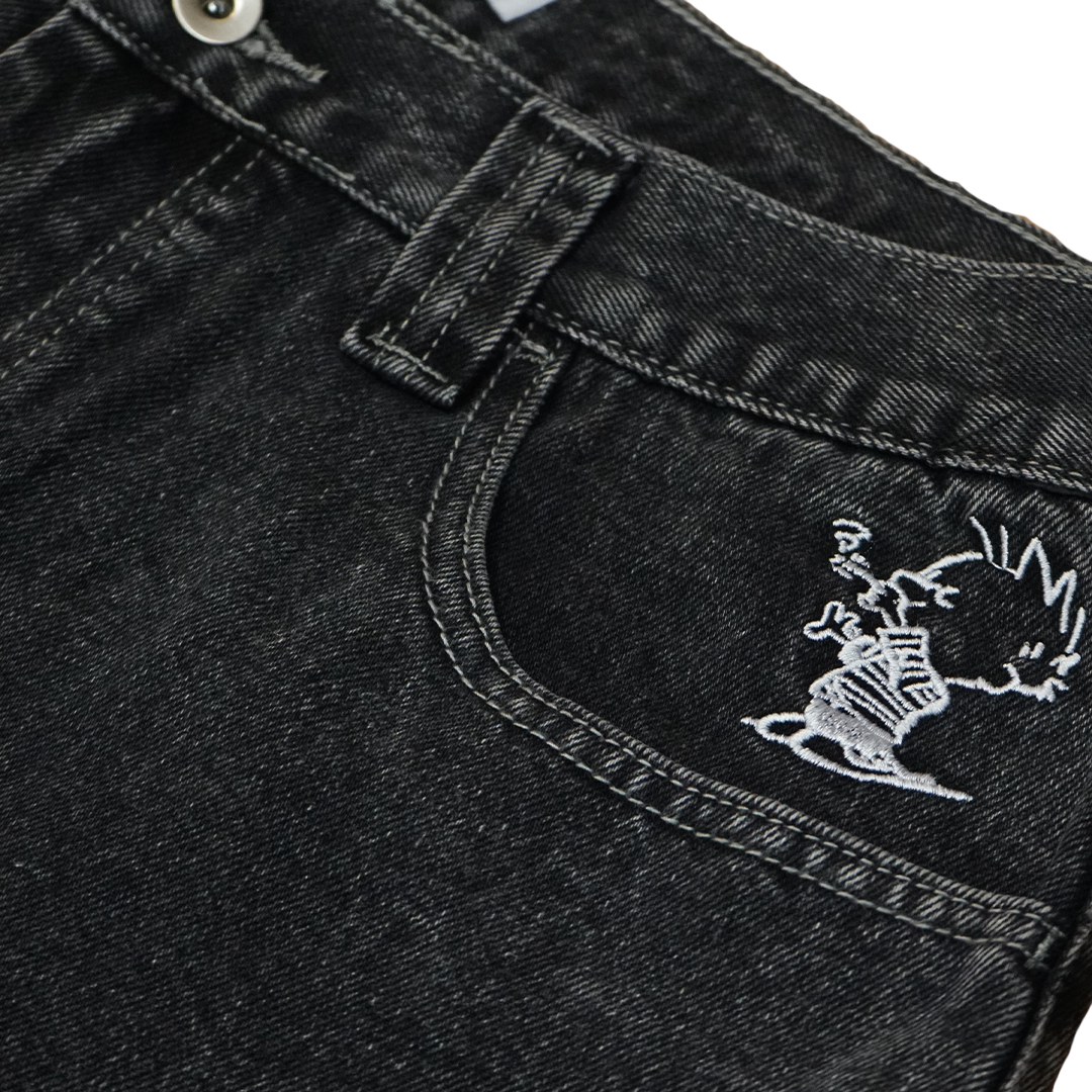 Nineties Jorts - Washed Black