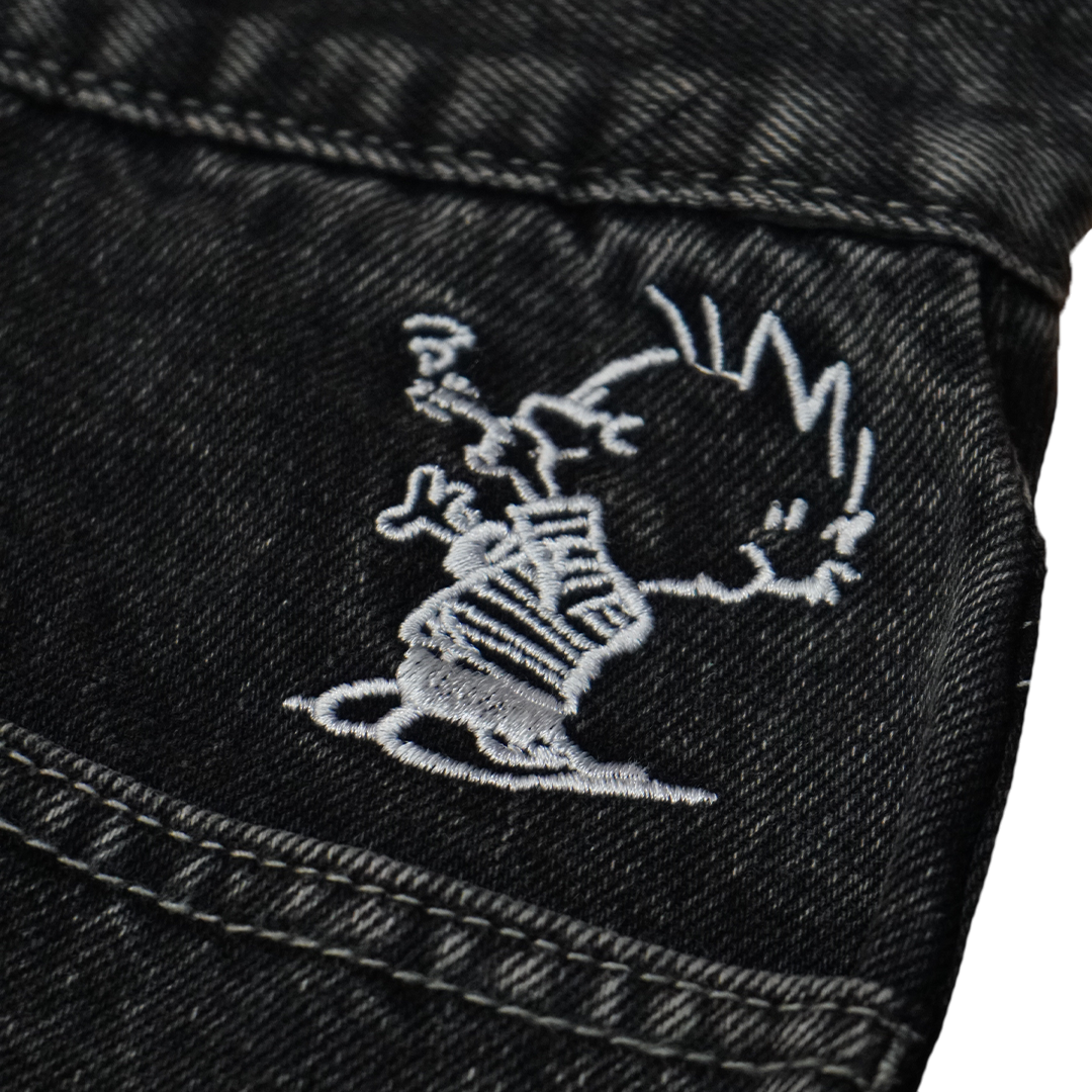 Nineties Jorts - Washed Black