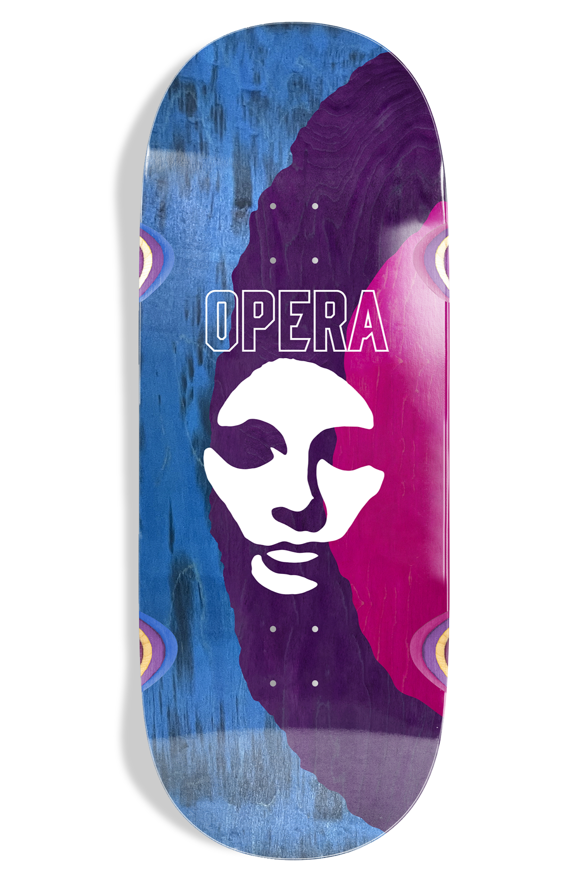 Triple Torn Big Mask Ex7 Deck - Blue/Purple/Pink