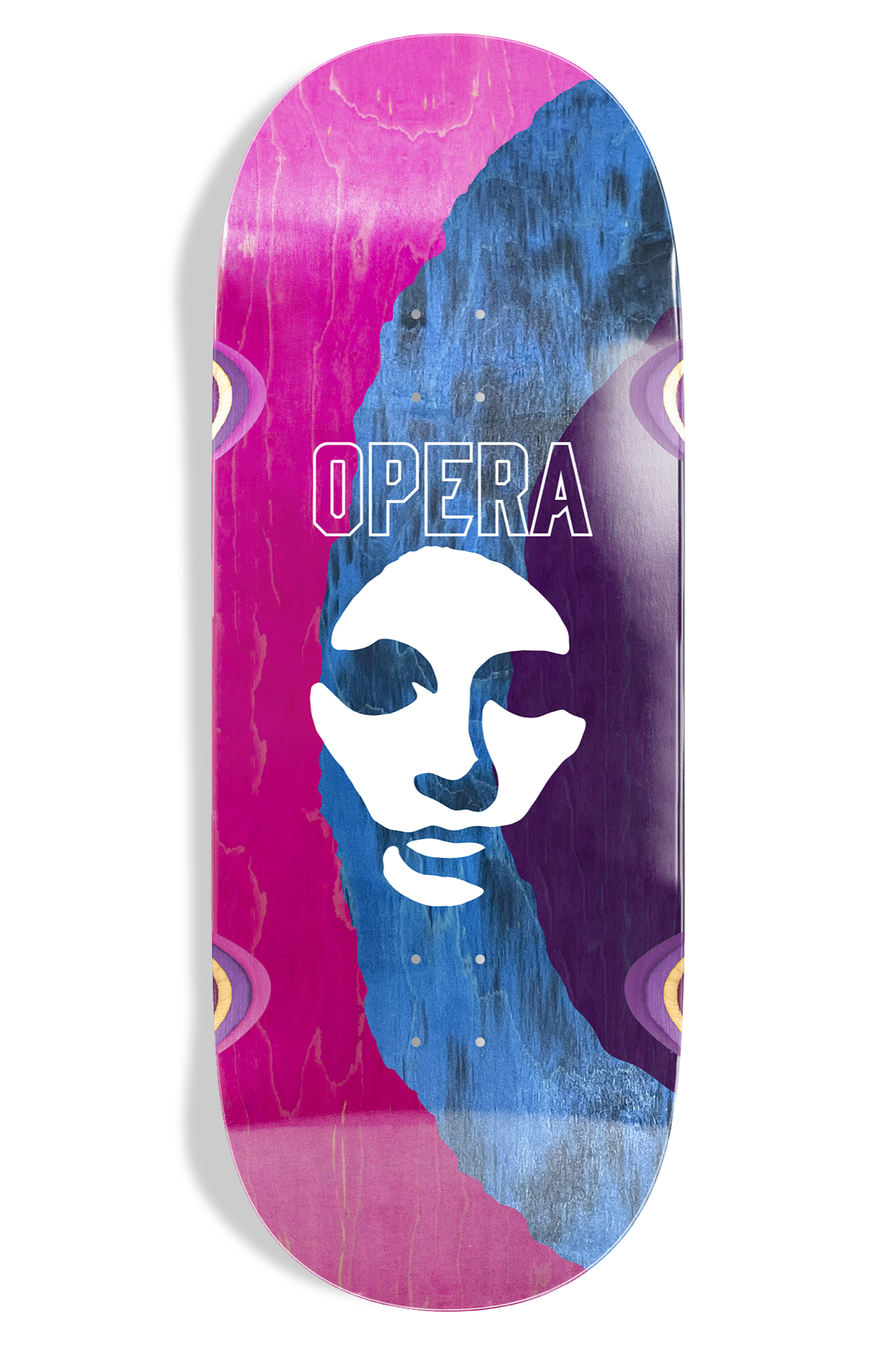 Triple Torn Big Mask Ex7 Deck - Blue/Purple/Pink