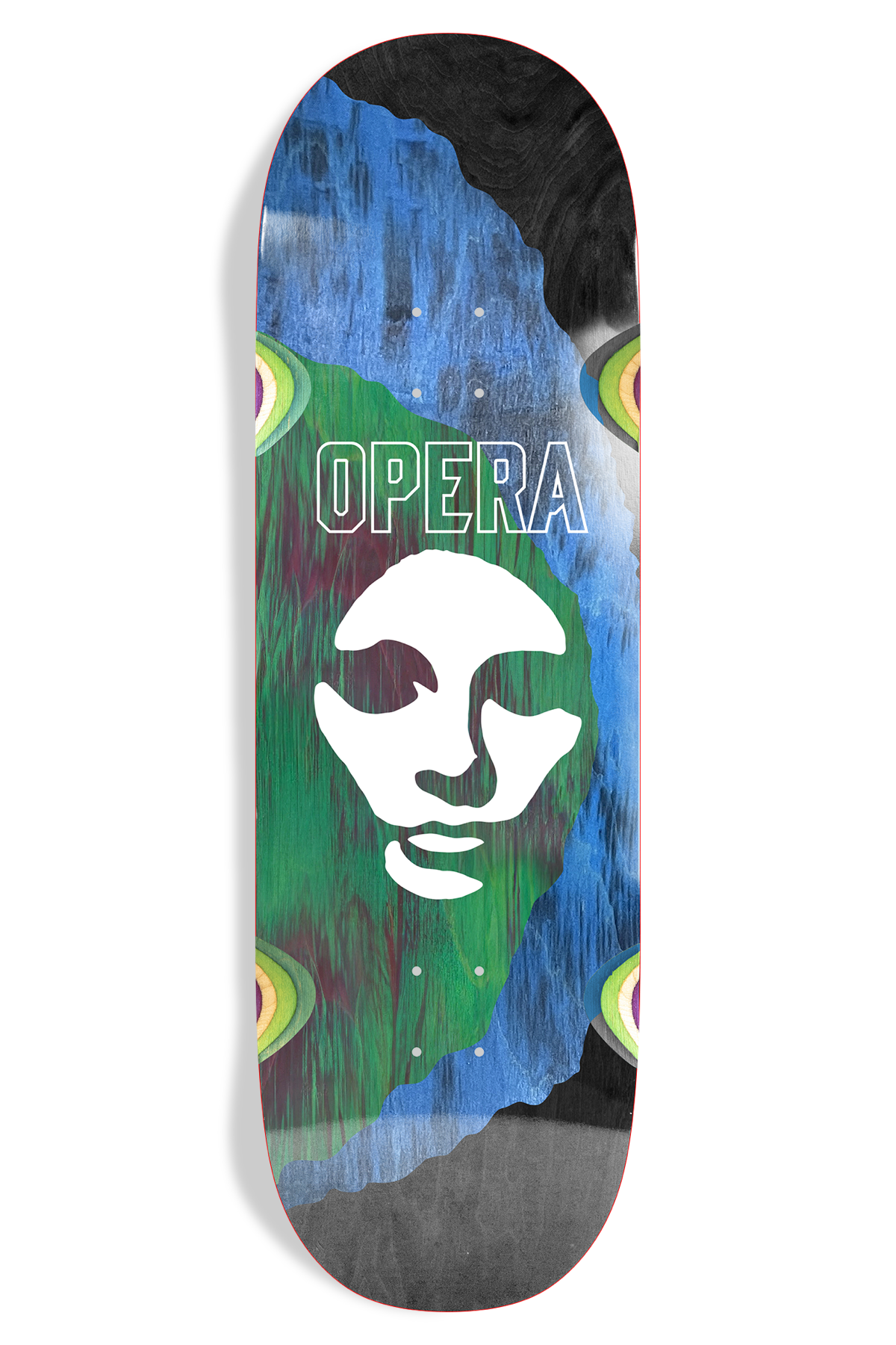 Triple Torn Big Mask Ex7 Deck - Blue/Black/Green