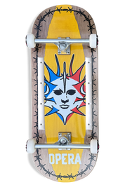 Fatties Torn Spike EX7 Complete Deck - Brown/Yellow