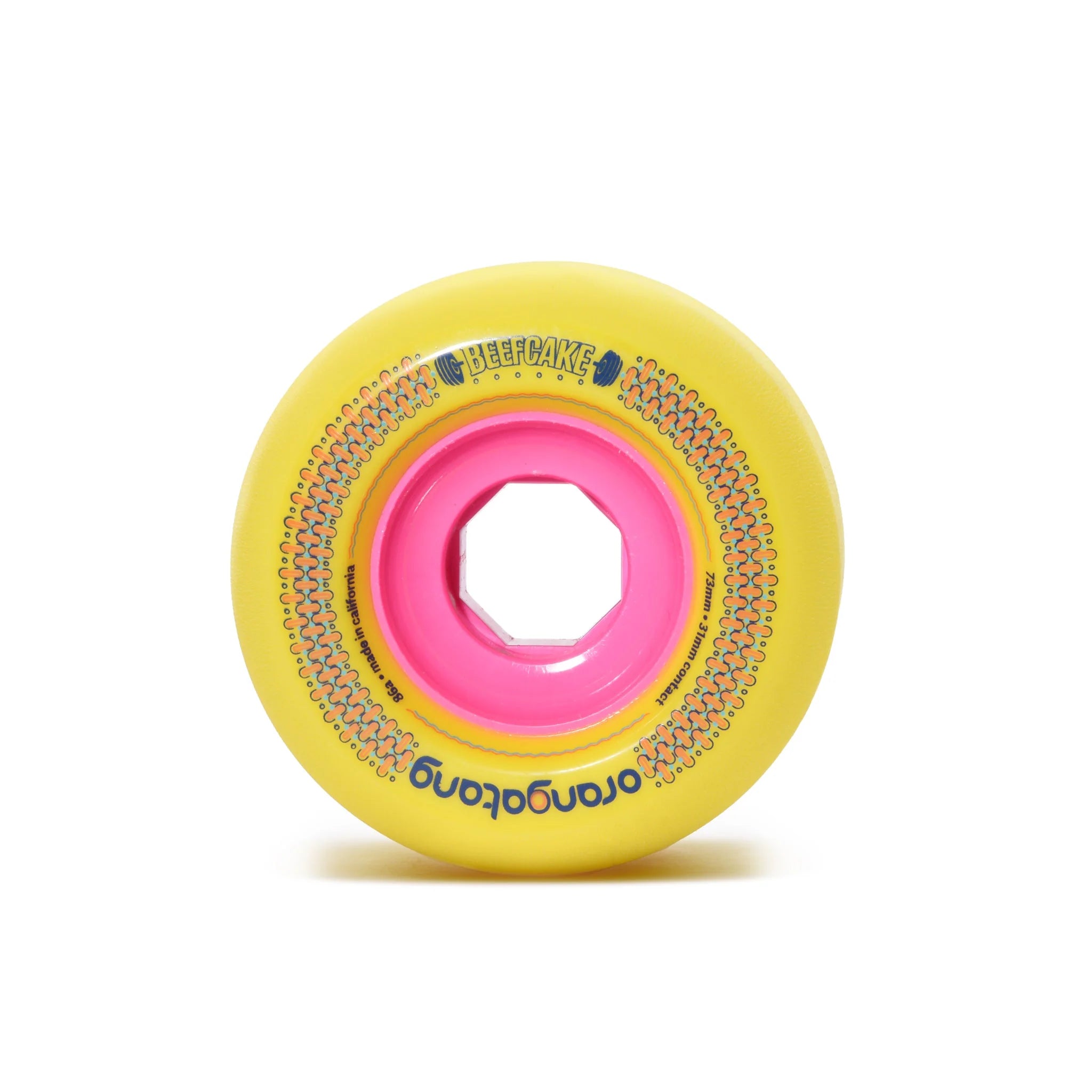 Beefcake Wheels 86A - Yellow