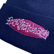 Oval Logo Beanie - Navy
