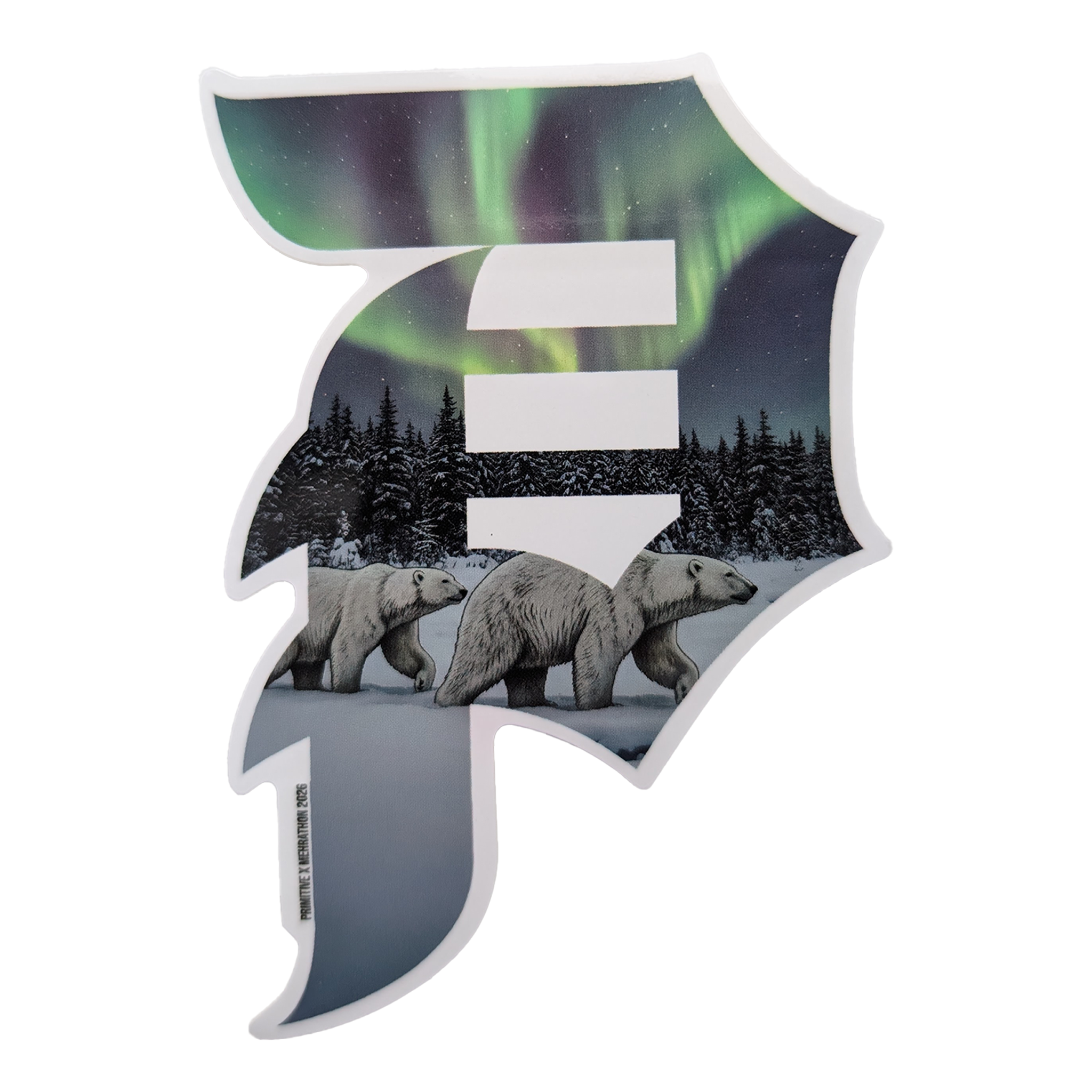 Primitive x Mehrathon Northern Lights 6 Stickers Pack