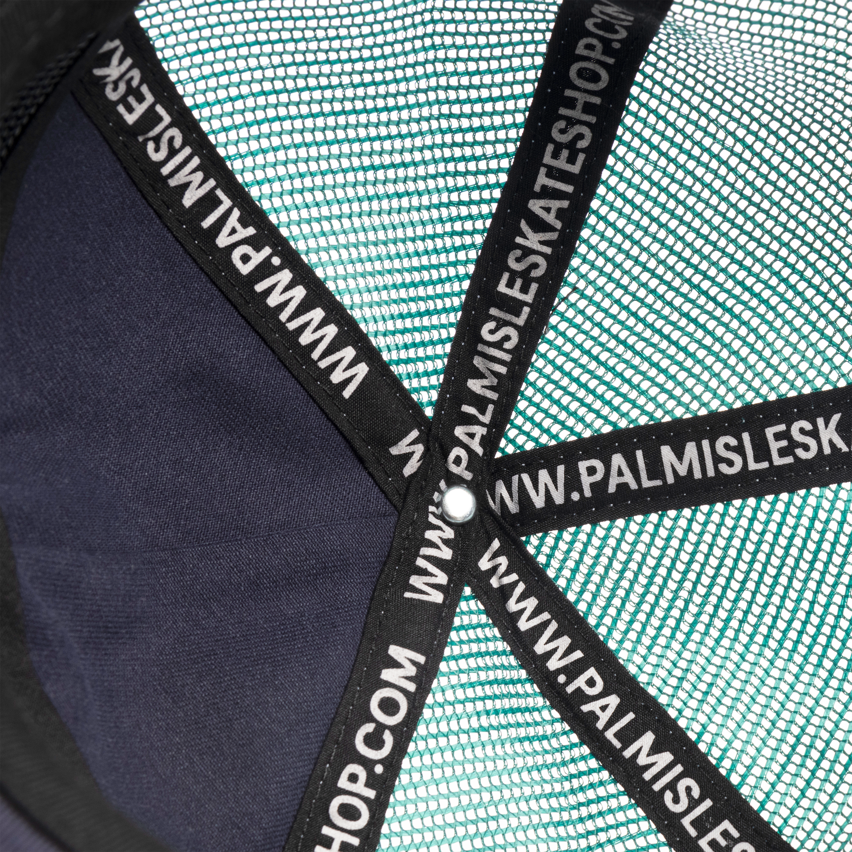League 5 Panel Trucker Cap - Navy/Green