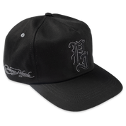Stamp 5 Panel Snapback Cap - Black/Grey