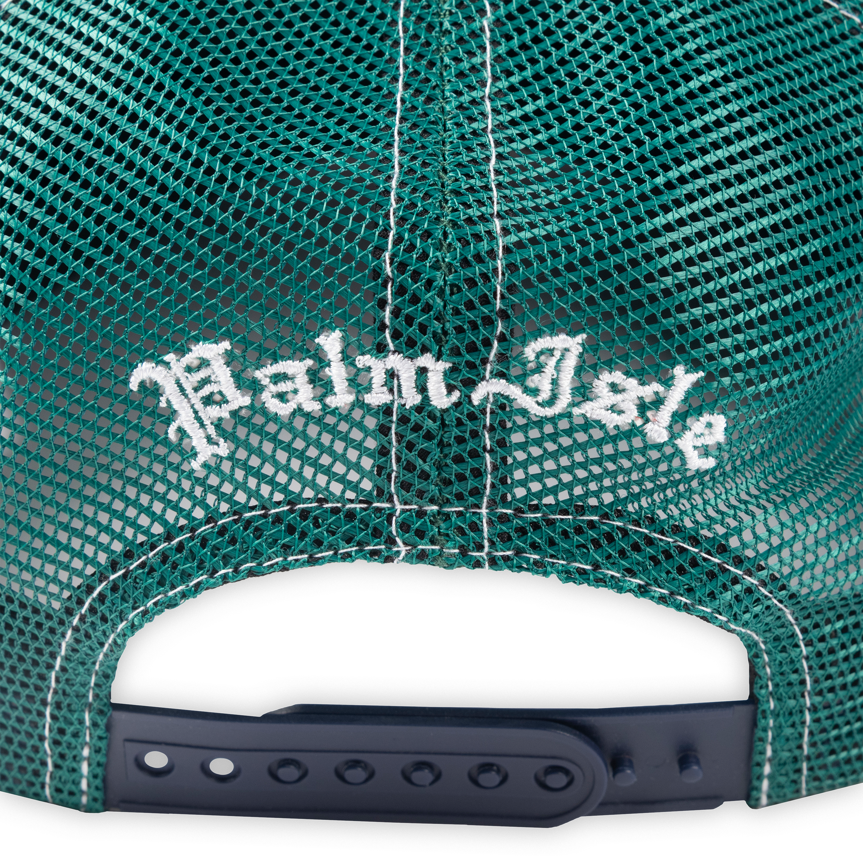 League 5 Panel Trucker Cap - Navy/Green
