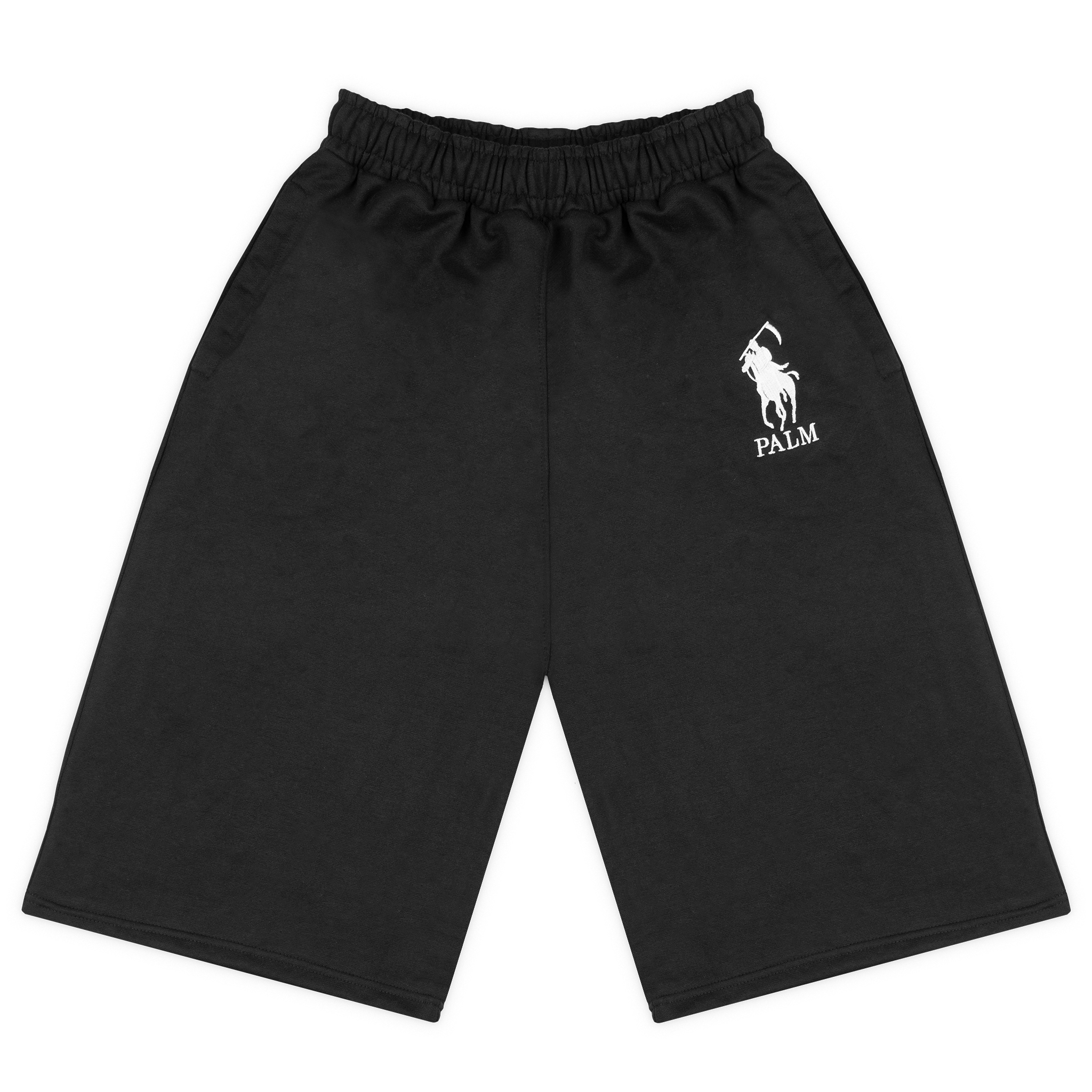 Reaper French Terry Long Shorts - Black