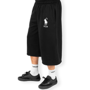 Reaper French Terry Long Shorts - Black