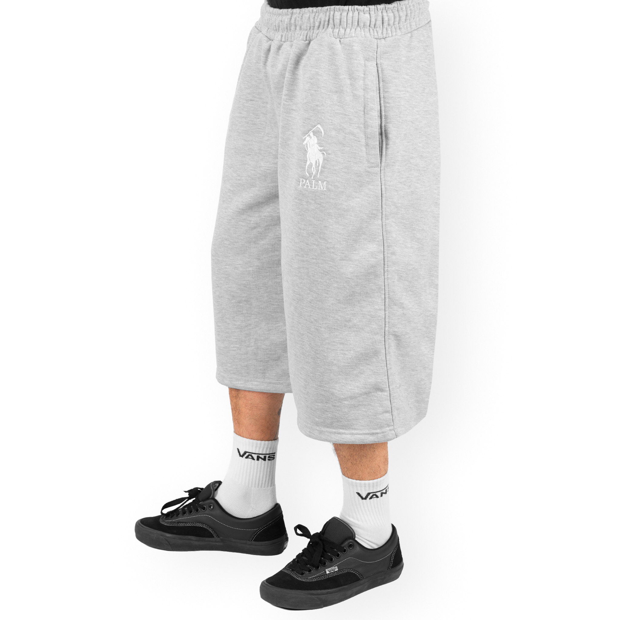 Reaper French Terry Long Shorts - Grey