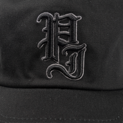 Stamp 5 Panel Snapback Cap - Black/Grey