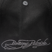Stamp 5 Panel Snapback Cap - Black/Grey