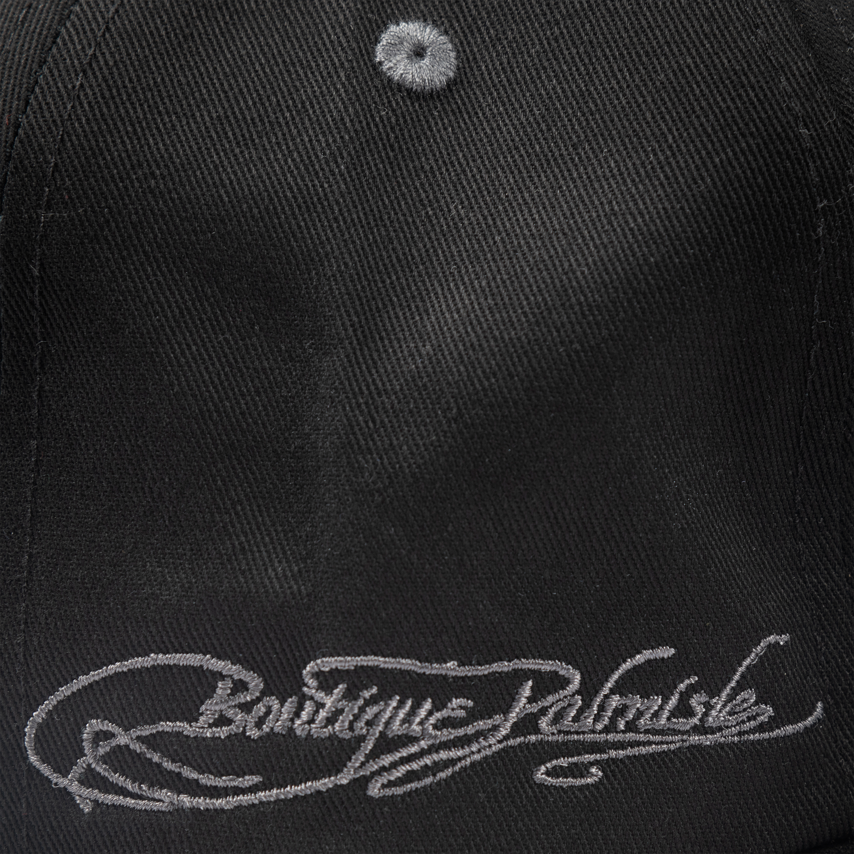 Stamp 5 Panel Snapback Cap - Black/Grey