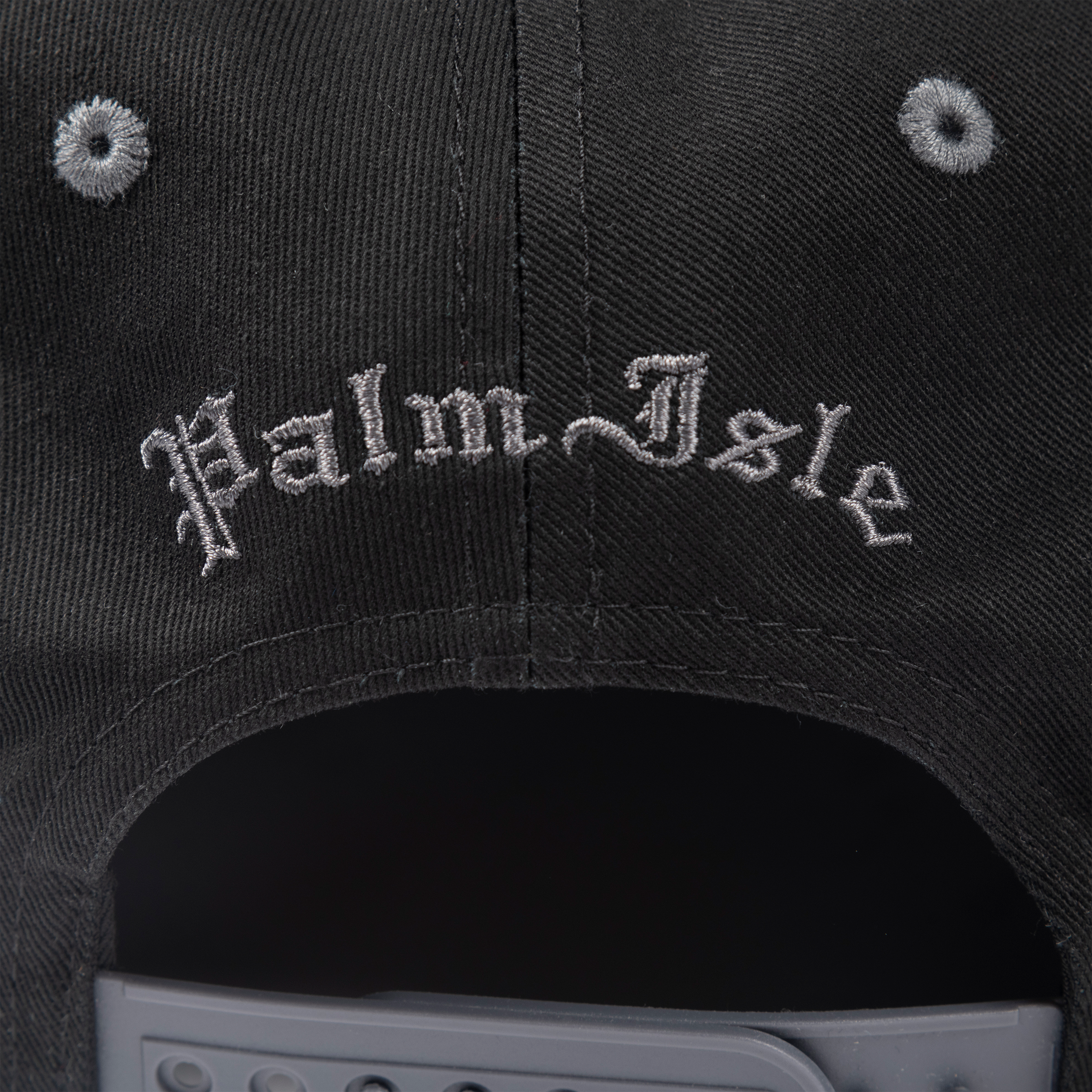 Stamp 5 Panel Snapback Cap - Black/Grey