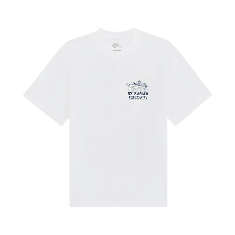 T-Shirt Pauly's Delivery - Blanc