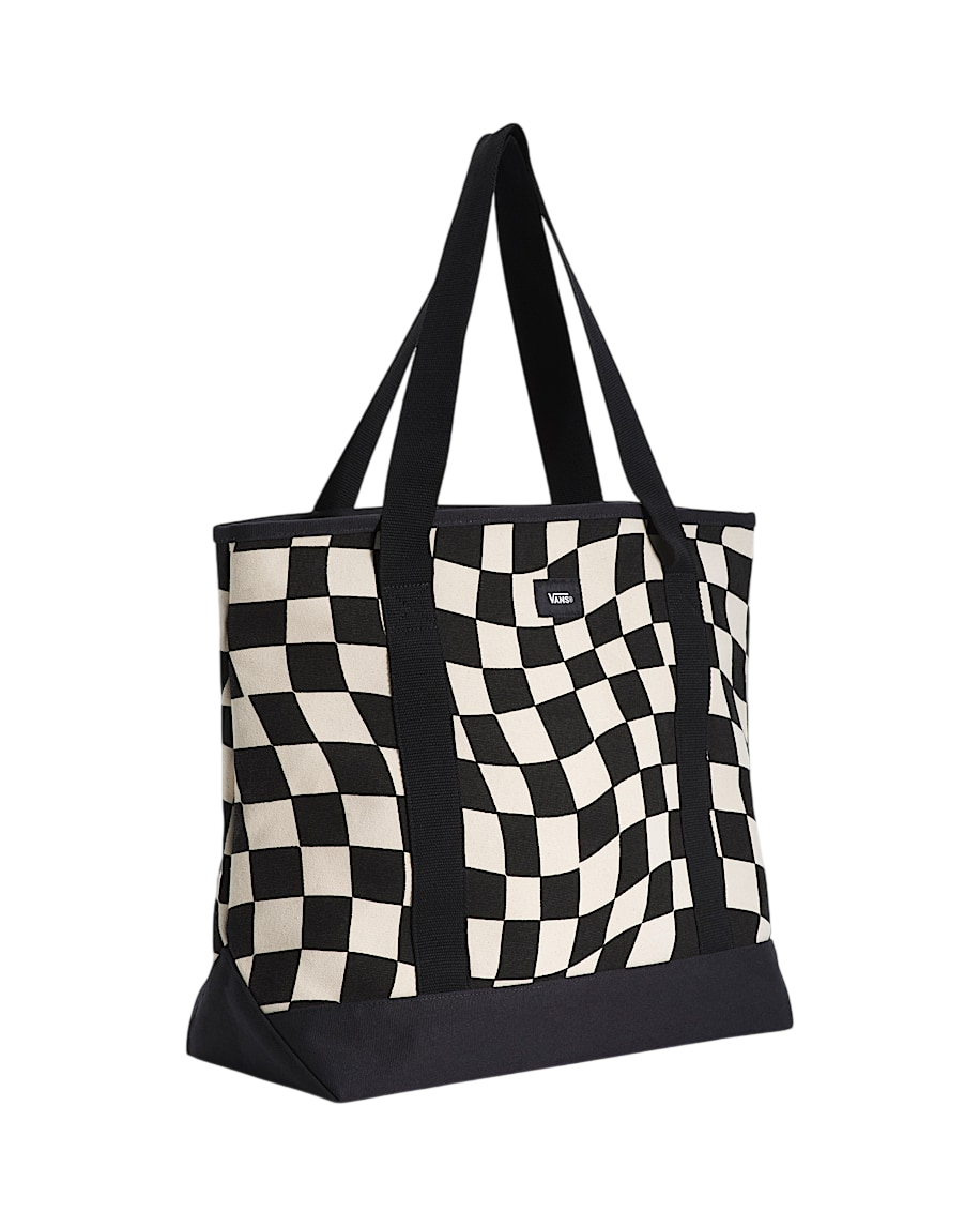 Pergs Checkerboard Tote Bag - Marshmallow White