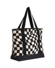 Pergs Checkerboard Tote Bag - Marshmallow White