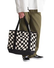 Pergs Checkerboard Tote Bag - Marshmallow White