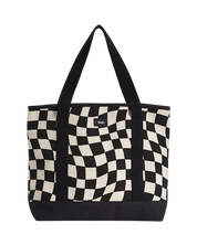 Pergs Checkerboard Tote Bag - Marshmallow White