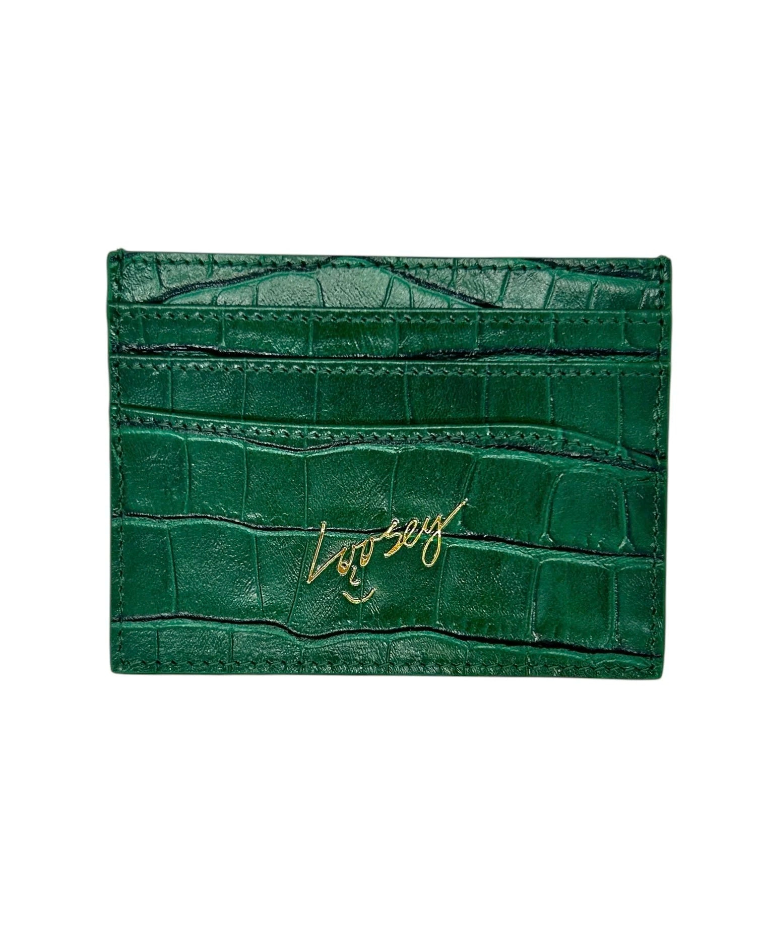 Croc Skin Porte-Cartes - Vert