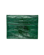 Croc Skin Porte-Cartes - Vert