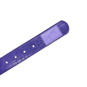 Croc Skin Belt - Purple