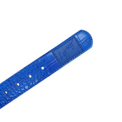 Croc Skin Ceinture - Bleu