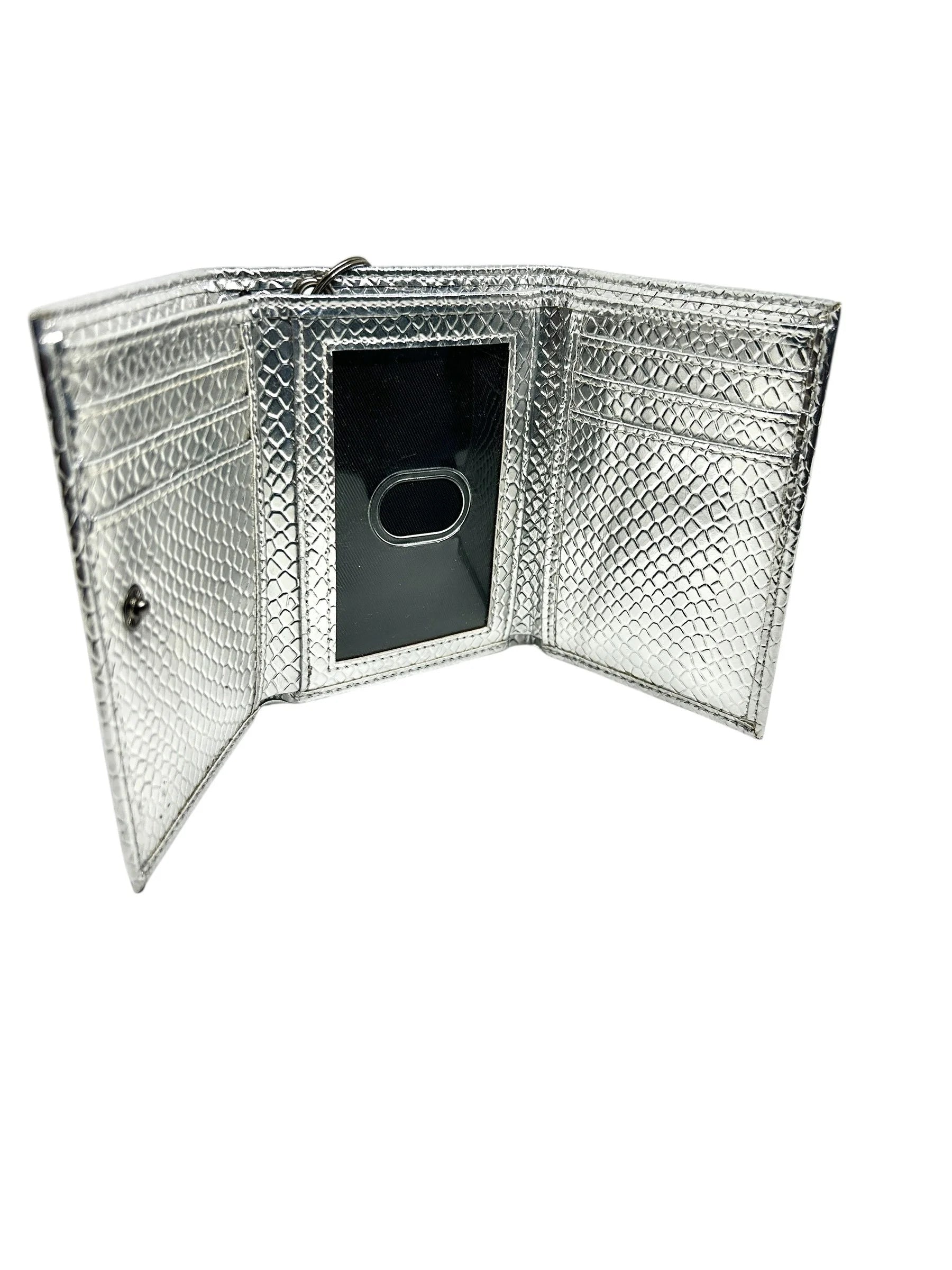 Metallic Chain Gang Portefeuille - Argent