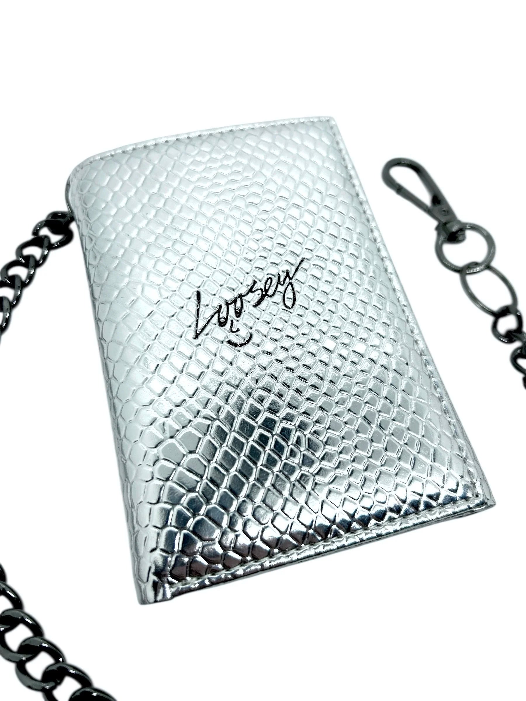 Metallic Chain Gang Portefeuille - Argent