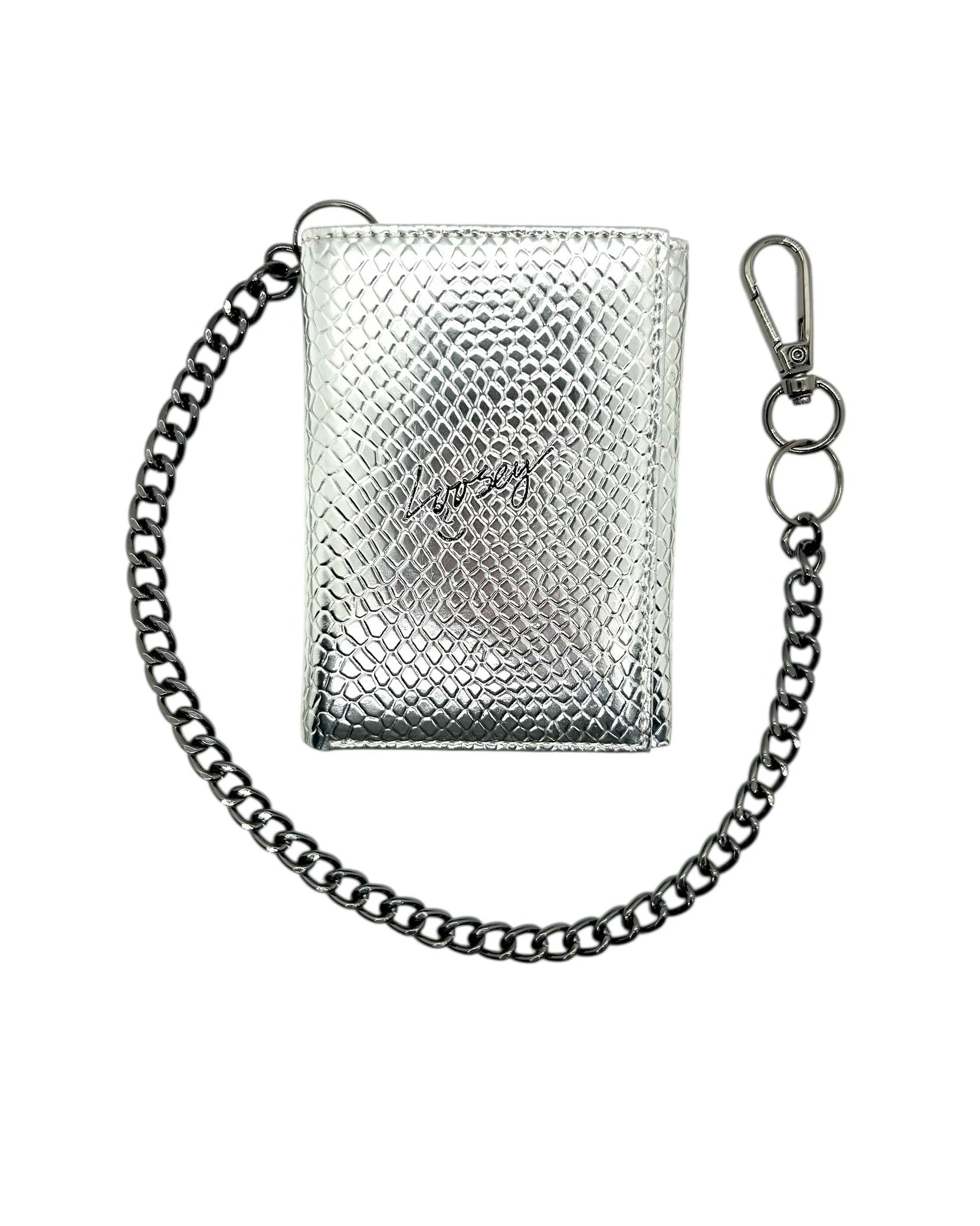 Metallic Chain Gang Portefeuille - Argent