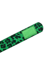 Studded Green Cheetah Belt