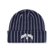 Pinstripe Beanie - Navy