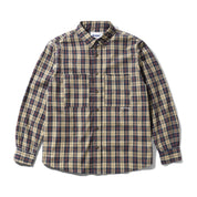 Plaid Shirt - Beige/Navy