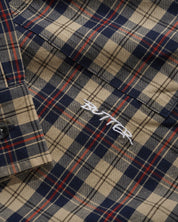 Plaid Shirt - Beige/Navy