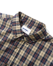 Plaid Shirt - Beige/Navy