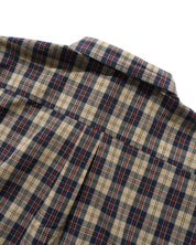 Plaid Shirt - Beige/Navy