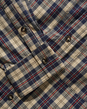 Plaid Shirt - Beige/Navy