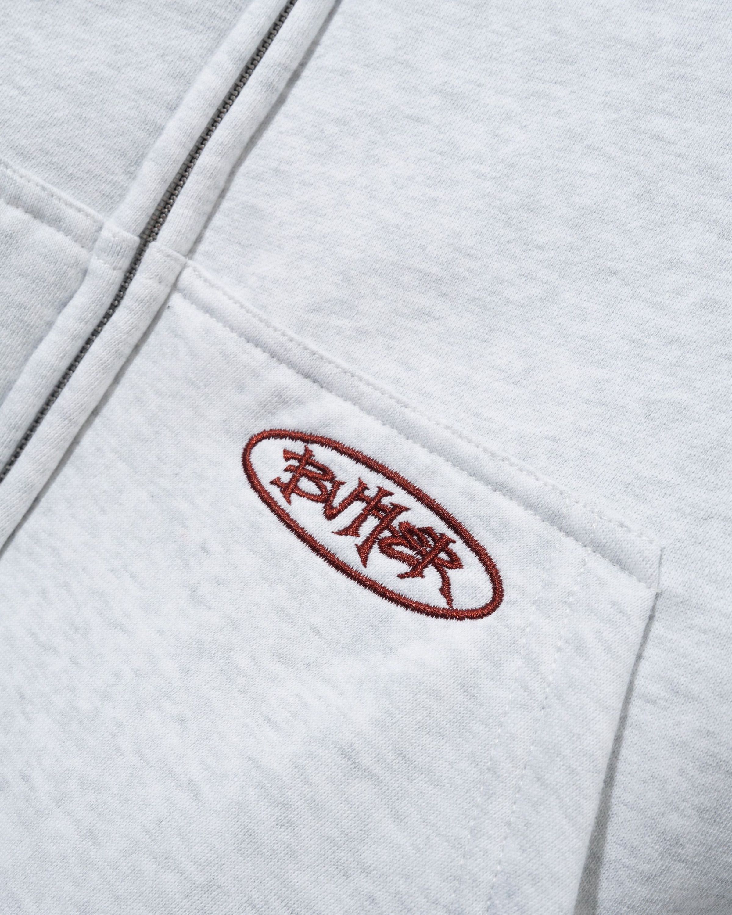 Plaid Lined Zip-Thru Hood - Ash