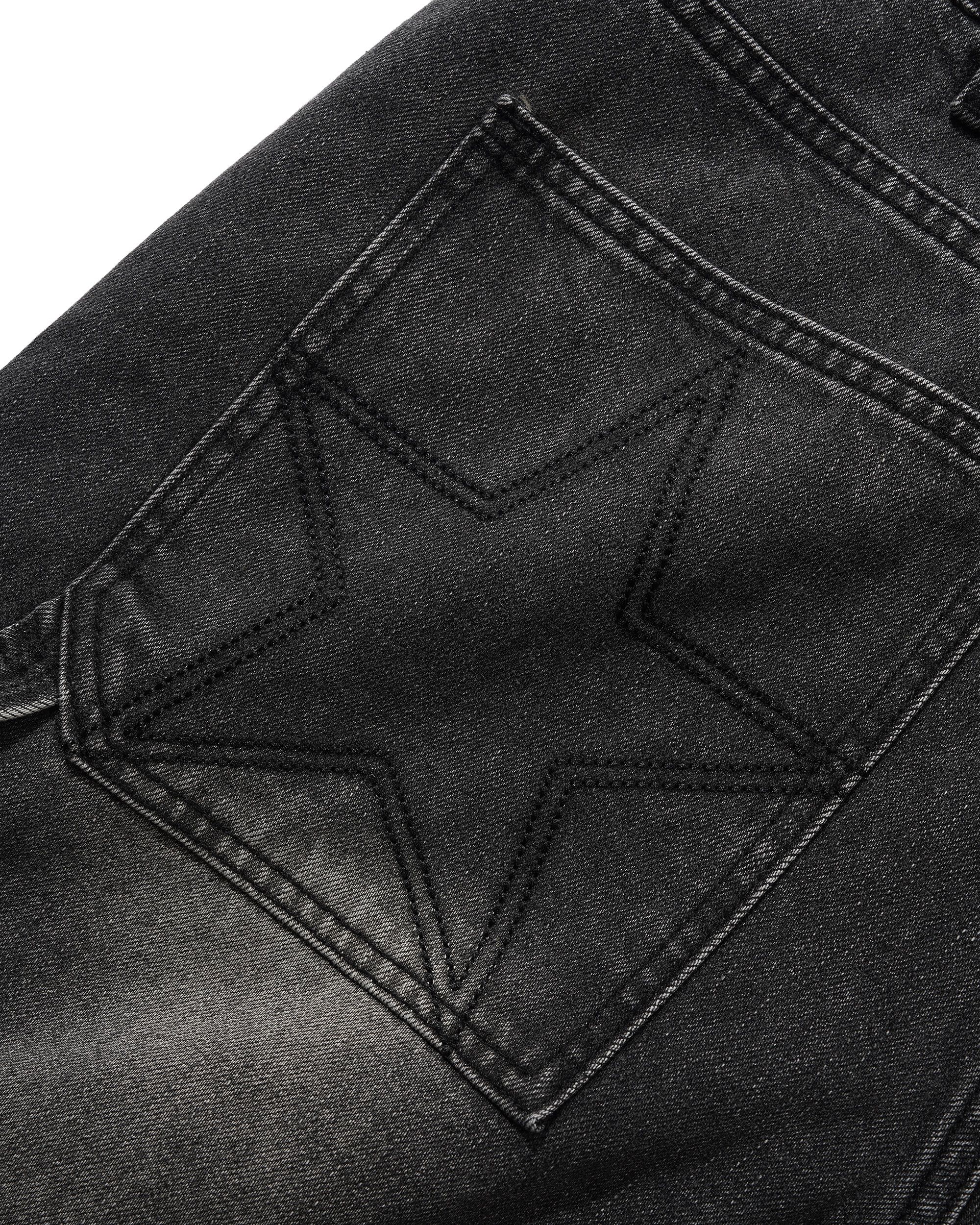 Point Denim Shorts - Work Grey